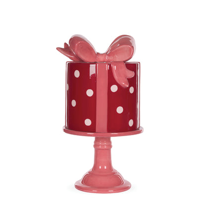 Polka Dot Present Cake Stand
