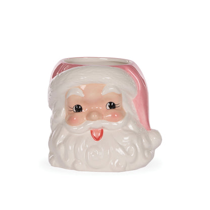 Pink Vintage Santa Pot