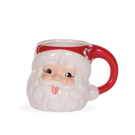 RED VINTAGE SANTA MUG
