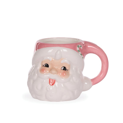 Pink Vintage Santa Mug