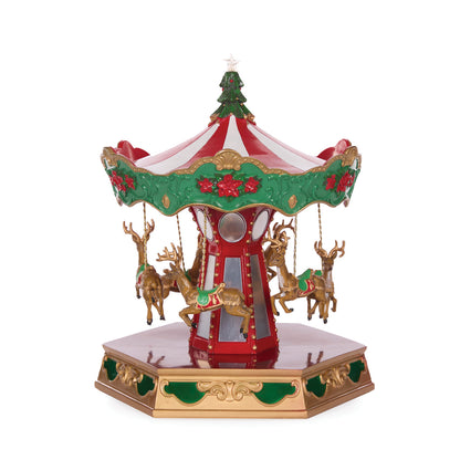 Elaborate Musical Christmas Carousel
