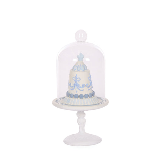 FROSTY BLUE FROSTED CAKE CLOCHE