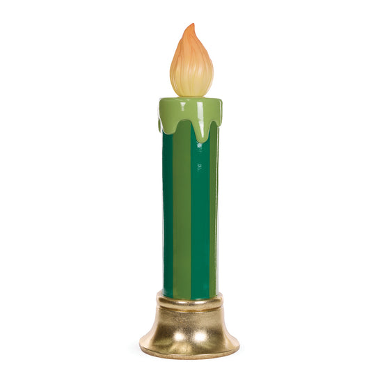 74 CM LED GREEN STRIPE CANDLE
