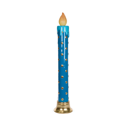 122.5 CM LED BLUE POLKA DOT CANDLE