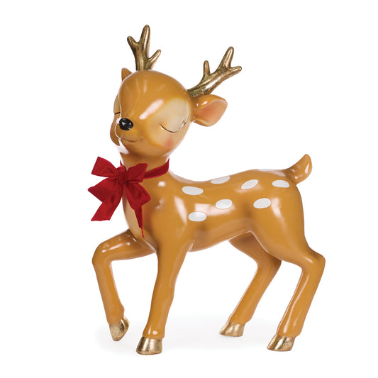 92 CM RETRO REINDEER WITH BOW