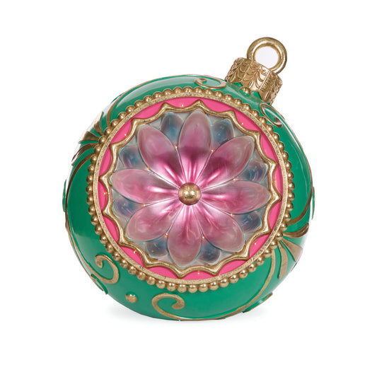 GREEN RETRO BAUBLE DÉCOR