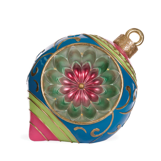 BLUE RETRO BAUBLE DÉCOR