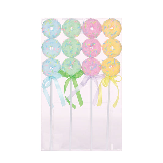 4PK PASTEL DONUT PICKS