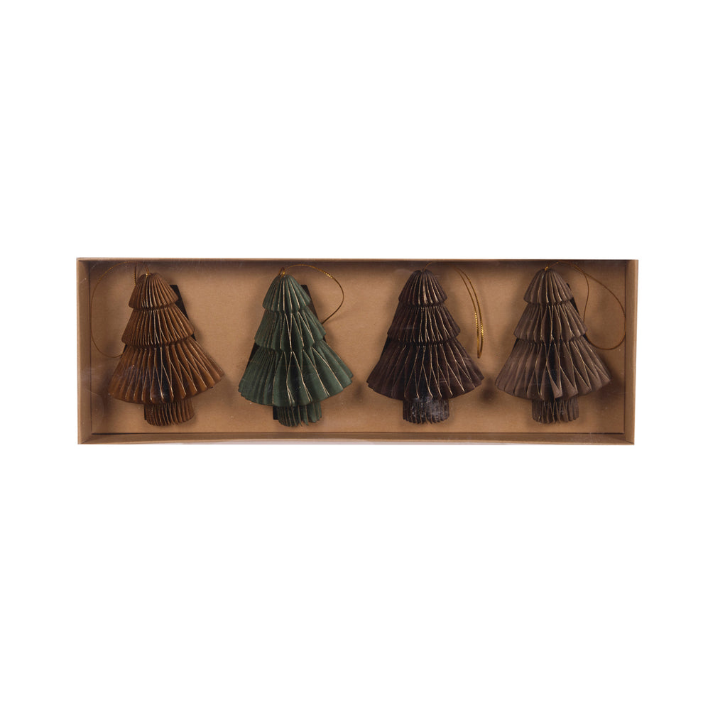 4pk Woodland Paper Trees – Holly & Ivy