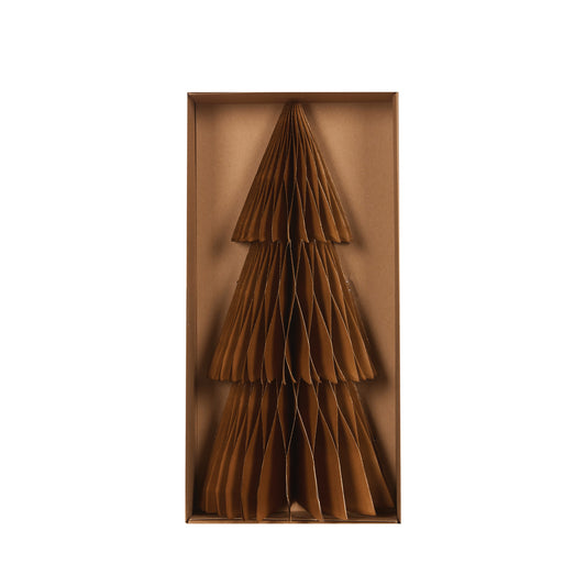TAN TALL TABLE TOP PAPER TREE