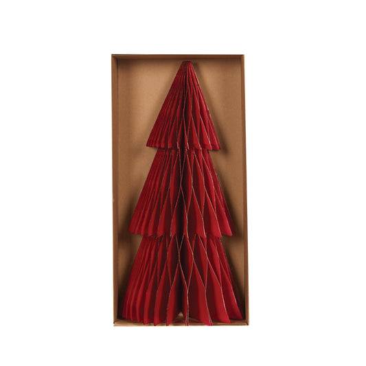 RED TALL TABLE TOP PAPER TREE