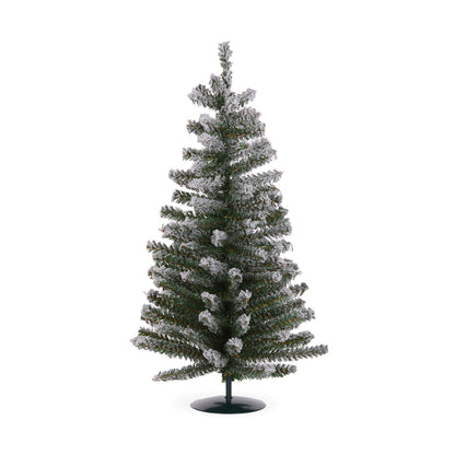 Flocked Table Top Tree
