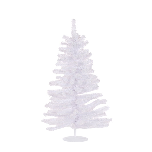 WHITE FLOCKED TABLE TOP TREE