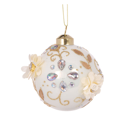 EMBELLISHED FLORET BAUBLE