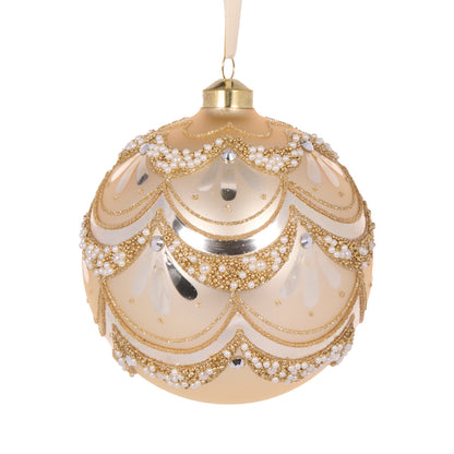Gold Embellished Scalloped