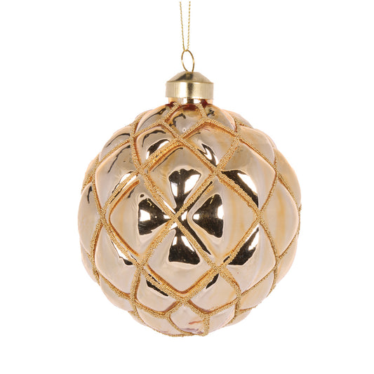 GOLD HIGH SHINE QUILT BAUBLE
