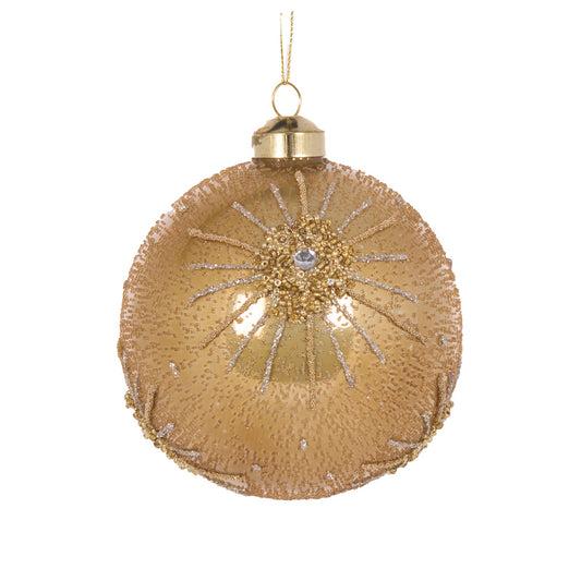 GOLD DECO BURST BAUBLE