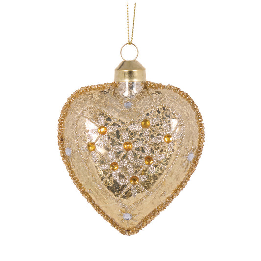 GOLD HEART ORNAMENT