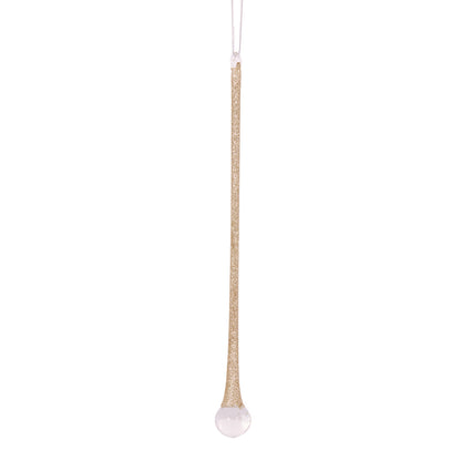Champagne Glittered Teardrop