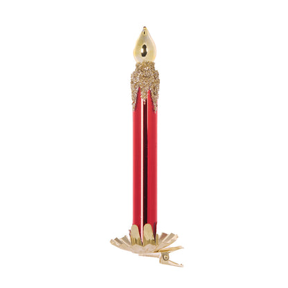 VINTAGE RED CLIP CANDLE