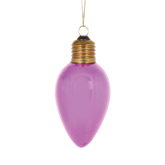 RETRO PINK BULB ORNAMENT