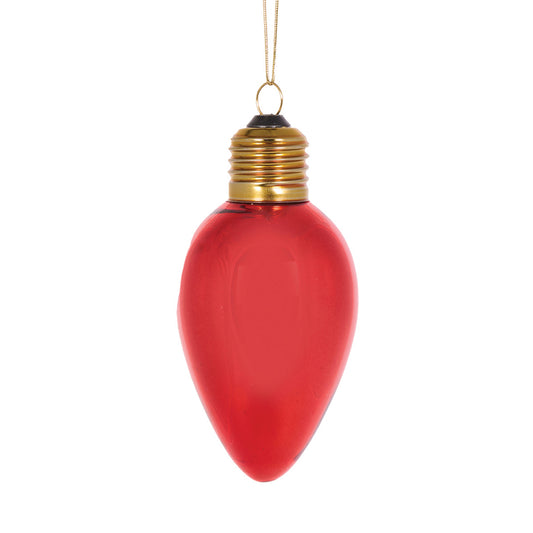 RETRO RED BULB ORNAMENT
