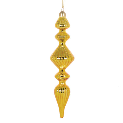 Retro Gold Ribbed Finial