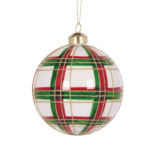 MODERN TARTAN BAUBLE