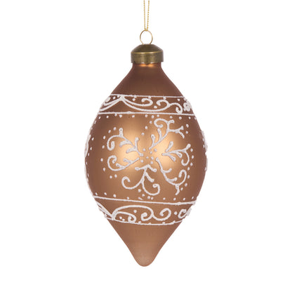 Piped Gingerbread Drop Bauble