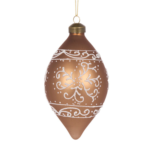 PIPED GINGERBREAD DROP BAUBLE