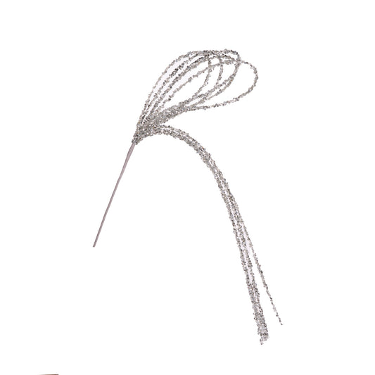 SILVER BEADED LOOP SPRAY