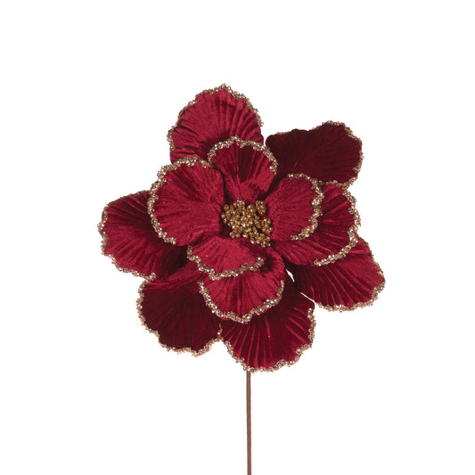 EMBELLISHED BURGUNDY MAGNOLIA