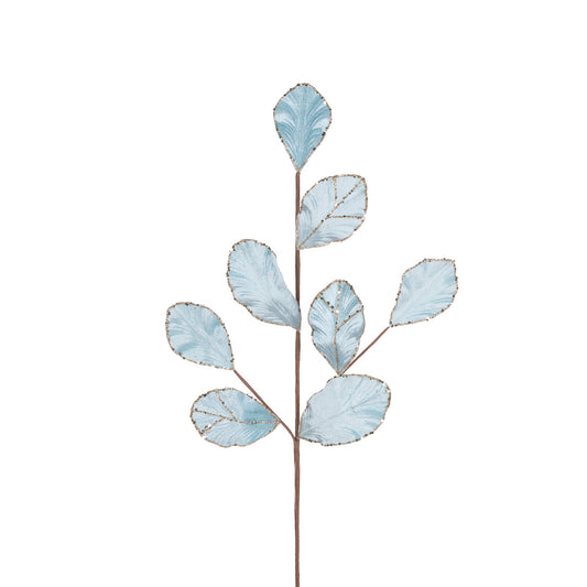 LIGHT BLUE VELVET LEAF SPRAY