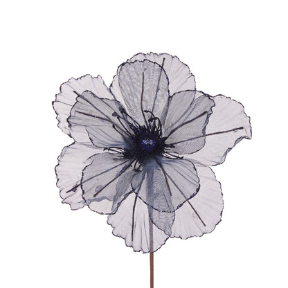 SHEER MIDNIGHT BLUE CAMELLIA