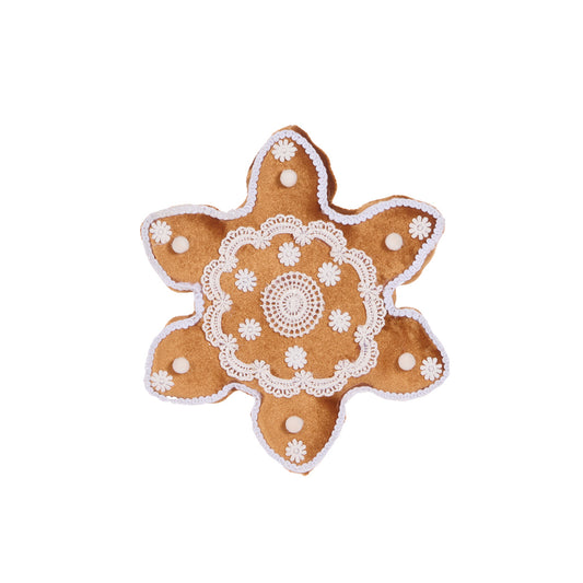 LACE GINGERBREAD SNOWFLAKE ORNAMENT