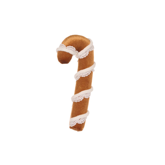 SMALL LACE GINGERBREAD CANDY CANE