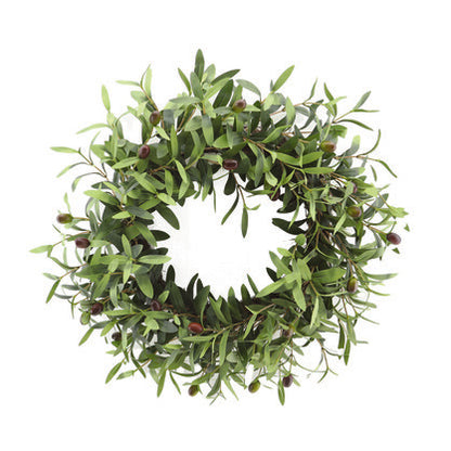 60cm Luxe Olive Foliage Wreath