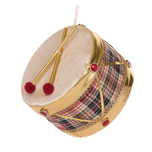 LARGE WINTER TARTAN DRUM