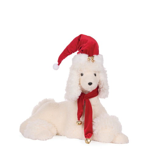 54 CM LYING POODLE WITH SCARF