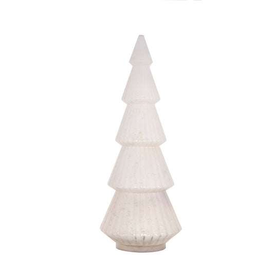 76 CM WHITE LAYERED MERCURY TREE