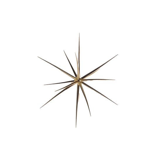 SMALL METALLIC GOLD STARBURST ORNAMENT