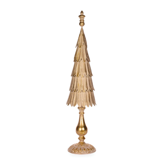 5 TIRED GOLD IRON CHRISTMAS TREE