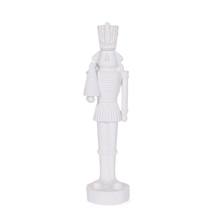 WHITE NUTCRACKER WITH TREE