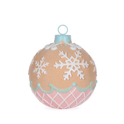 Piped Pastel Gingerbread Snowflake Bauble