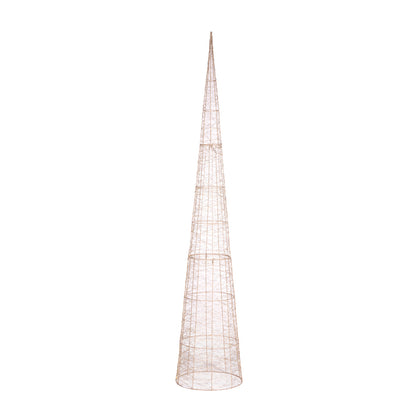 210cm LED Illuminated Cone Tree