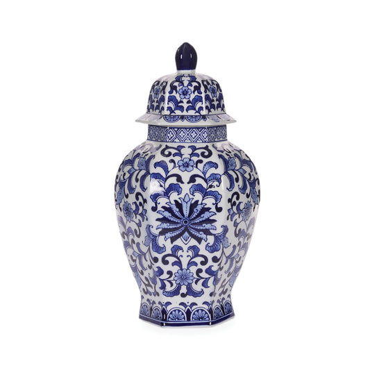 45.7 CM LOTUS CHINOISERIE JAR