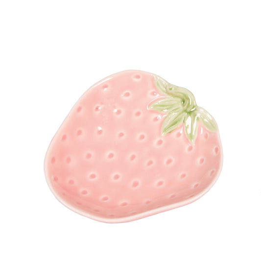 SMALL PINK STRAWBERRY PLATE