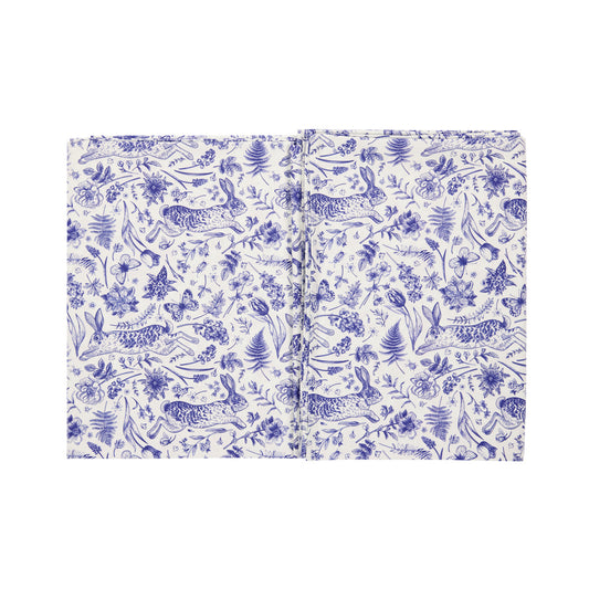 LAPIN BLEU COTTON TABLECLOTH