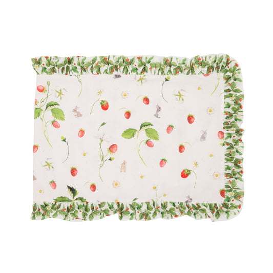 STRAWBERRY COTTAGE COTTON TABLE RUNNER