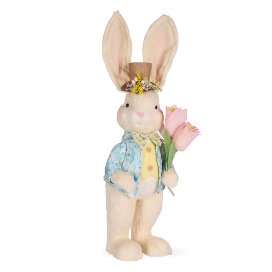 GRAND MR FLORET RABBIT WITH TULIPS